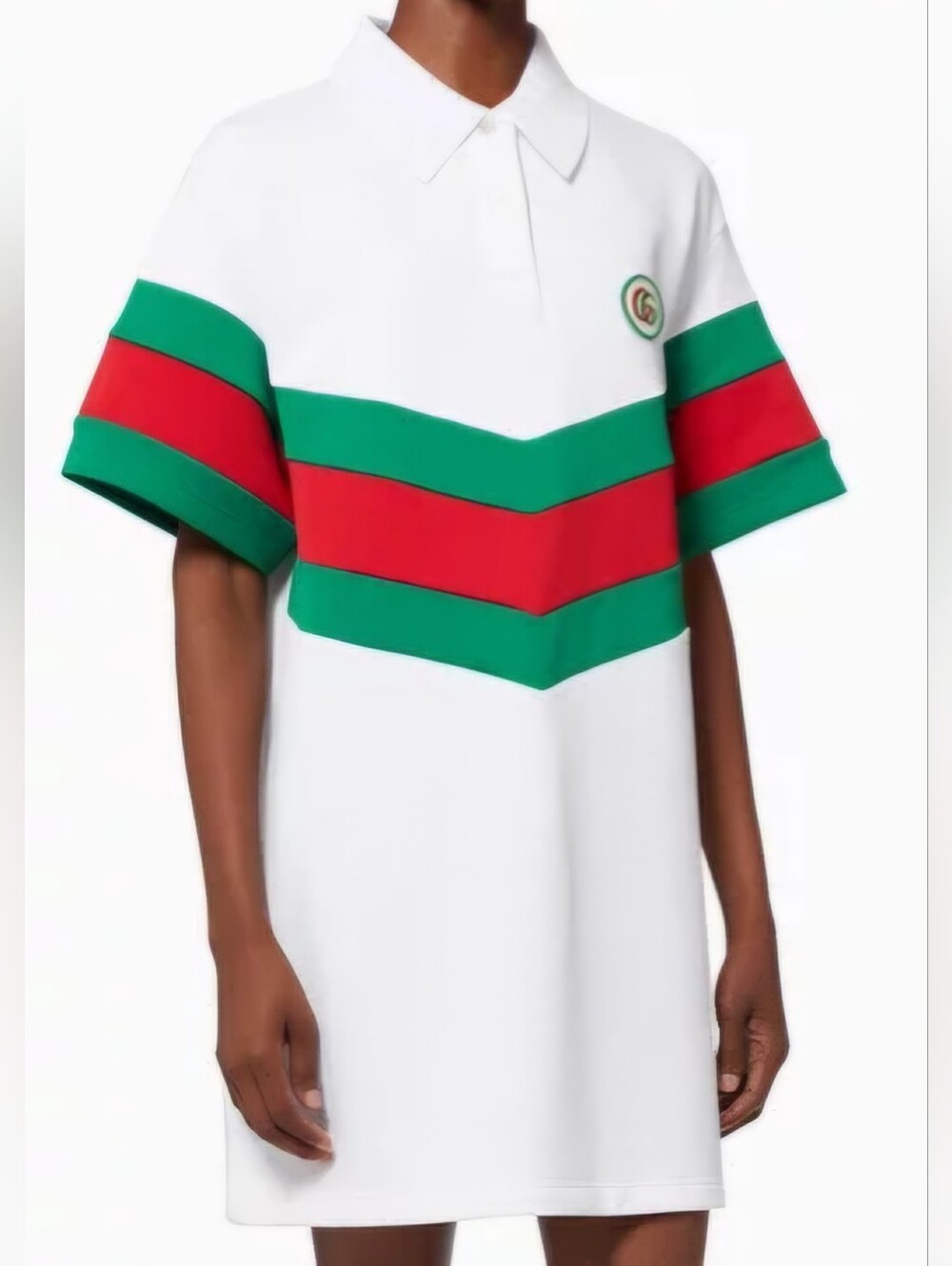 Gucci Web Shirt Dress in Jersey Piquet